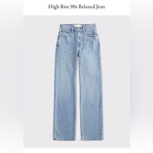 Abercrombie & Fitch High Rise 90s Relaxed Jean. Never worn tags attached